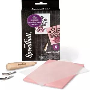 Speedball 아트 제품 SB4100 스피디-카브 고무 스탬프 제작 키트 초보자에게 딱 좋은 입문용
