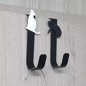 귀여운 블랙캣 도어행거 1P 행거 옷걸이 옷정리 다용