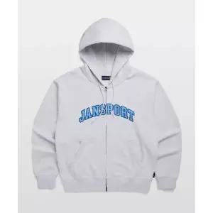 잔 JANSPORT 아치로고 후드집업 MELANGE