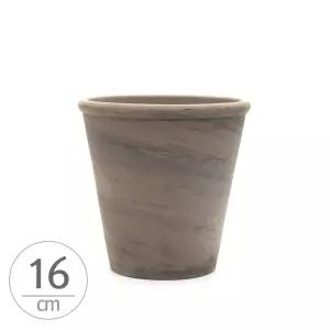 독일산 그레이 꼬깔 토분 화분 로즈분3호 16x16cm 식물 꽃화분 장식용 인테리어 용기 원예 조경