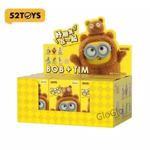52toys 블라인드 박스 밥 앤 팀 옐로우 리틀 맨 트렌디 수집용 크리스마스 선물 스튜디오 친구들 및 성인용
