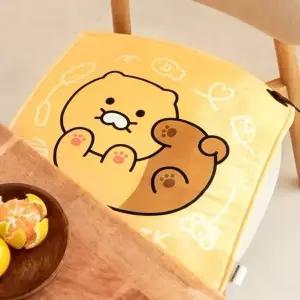 ( )카카오프렌즈 온열 방석 춘식이 옐로우 - 개 (1개입) 온열쿠션 USB온열방석 캐릭터방석
