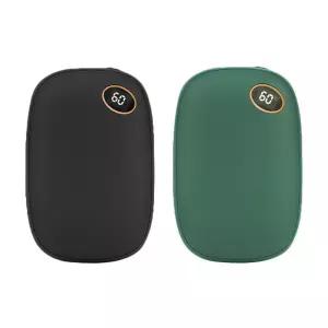 1+1 그린1개 핑크1개 hw100 충전식 손난로 보조배터리 10000mAh 고급스러운 페션 분위기연출