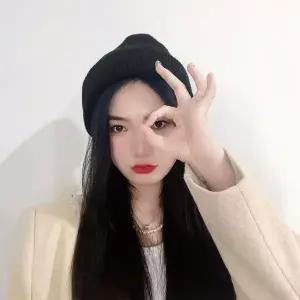 ( )여자 데일리 비니 블랙 커플 짧은
