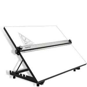 병행 운동 바가 있는 Liquidraw 제도판 - 20 x 26인치 6개의 조절 가능한 작업 각도 클립 및 직각자 포함