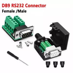 DB9 RS232 D SUB 9핀 커넥터 데이터 전송 미지원 남성 여성 무납땜 단자