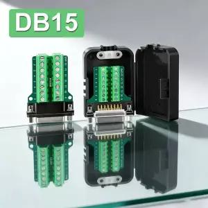 DB15 D SUB 2열 15핀 브레이크아웃 커넥터 무납땜 터미널 어댑터 쉘
