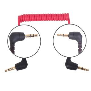 TRS 수 코일 마이크 코드 직각 연결 라인 휴대폰 카메라 어댑터 케이블 로드 SC2 용 3.5mm DS-1J