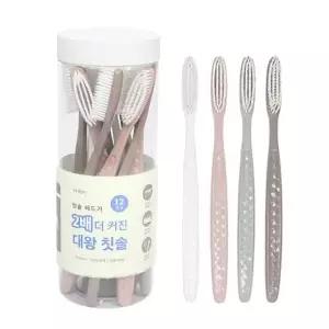 나무이야기 왕칫솔 12개입 나무 칫솔 큰칫솔 12개입 이야기 대왕 대왕칫솔
