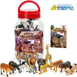 렛츠고 애니 사파리 사자 호랑이 동물 가축 모형 피규어 장난감