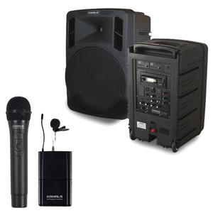 카날스 BK-1260 핸드+ 핀마이크 이동형 앰프 USB 블루투스 이동식 스피커 무선 마이크 핸드마이크