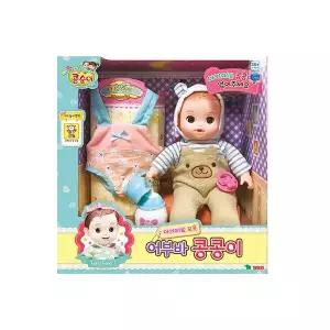 어부바 콩콩이 아기띠 인형 아기 돌보기 놀이 콩순이 캐릭터