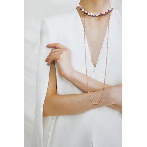 [하지나][HAZINA] Two-way Shell Pearl Necklace