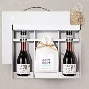 [웰굿]프리미엄 소금 혼합 선물세트 2호(함초400g 어간장250x2)