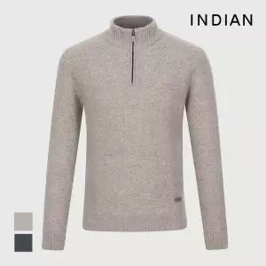 [INDIAN] 울캐시 홀가먼트 반짚업 니트_MITBH3W9321