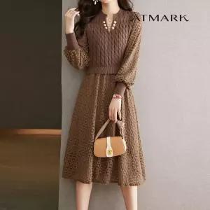 ATMARK (77까지)베스트레이스미디원피스_AA36OP009G