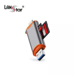SD 카드 리더기 USB 3.0 A C 듀얼/네트워크/다용도/데이터/송신/수신/전송/포트/메모리/멀티/PC/컴퓨터