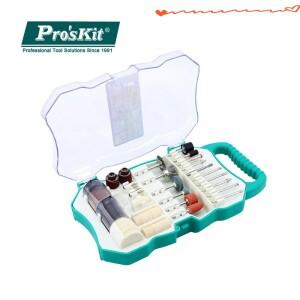Pro'skit PT-5100 연삭 로타리 공구 비트 세트 수동 다기능 DIY 전기 미니 드릴 클램프 액세서리