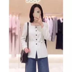 [롯데백화점]SOUP 스퀘어넥 노카라자켓  SC4JK311