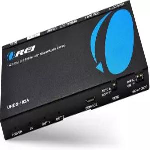 OREI 1x2 2.0 HDMI 스플리터 60Hz 풀 울트라 HDCP 2.4K 포트 3D EDID 제어 지원 - UHDS-102A