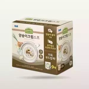 상하키친 양송이 크림 스프 즉석조리식품 150g X 9봉 즉석식품 간편식