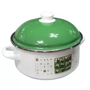 ELO 인덕션 냄비 24cm 그린 찌개 라면 법랑
