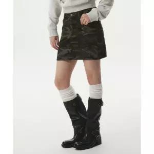 WHO.A.U Camouflage Mini Skirt / WHWHG1391F 123679