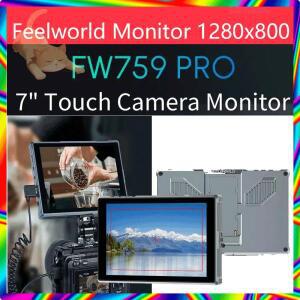 정품 Feelworld FW759 PRO 7인치  1280x800 IPS 터치 스크린 온카메라 필드  DSLR
