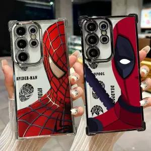 마블 하프 페이스 스파이더맨 실리콘 케이스 삼성 갤럭시 S26 S25 S26울트라 엣지 S24 S23 S22 플러스 S21
