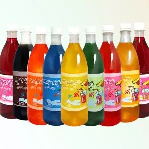 아담스팜 슬러시 시럽 / 1kg 빙수 원액 파파야 콜라 오렌지 포도 망고 딸기 파인애플