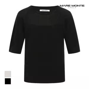 마레몬떼 시스루 배색 니트_M246MKT41P0