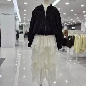 [스테파니]셔링실버지퍼 점퍼/A26JK6309_JK