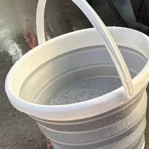 휴대용 접이식 바스켓 10L 실리콘 대야 세차 양동이 캠핑 물통