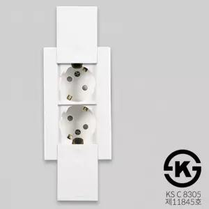 가정용 스마트 디자인 안전커버형 매입2구 콘센트부착콘센트 매입콘센트