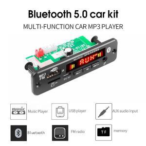 40W 앰프 12V 블루투스 MP3 WMA WAV APE 디코더 보드 차량용 키트 오디오 3.5mm 마이크 USB TF FM 라디오