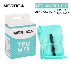 메로카 초경량 산악 자전거 이너 튜브 TPU 소재 26/27.5/29인치 45L 길이 프레스타 밸브