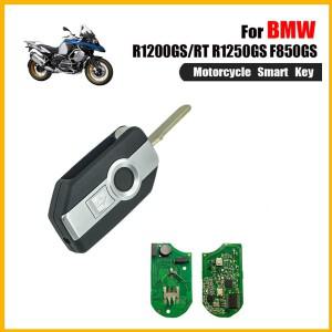BMW 호환 바이크 오토바이 R1200R K1600GT 어드벤처 C400GT용 스마트 키 8A 칩 키리스 2버튼