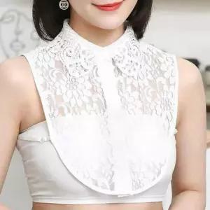 레이스 페이크카라 여성용 셔츠 레이어드 넥카라 이너 가짜 목칼라