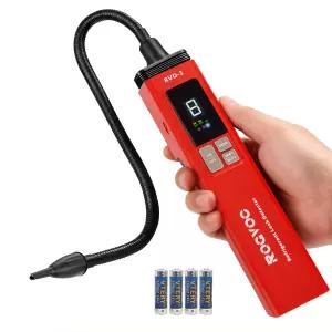 ROGVOC HVAC 냉매 누출 감지기 히팅 다이오드 센서 배터리 구동 R22 R410a R134a HFC HCFC CFC HFO용