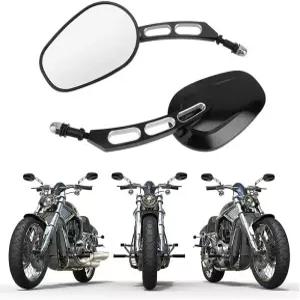 Motobiker 오토바이 후방 사이드 미러 Harley Street Bob FXDB Fat Boy Iron 883 XL883N Sportster 1200