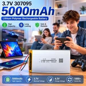 307095 5000mAh 3.7V LiPo 충전식 배터리 태블릿 PC MID GPS PDA 스마트폰 프로용 초박형 리튬 폴리머