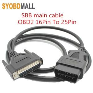 OBD2 16핀-DB25핀 케이블 (SBB CK100 PRO2용) 25핀 니들 스레드 어댑터 자동차 연결 연장 진단 도구