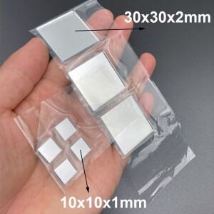 8X8 10X10 MM 전면 코팅 거울 반사판 높은 평면 광학 유리 렌즈