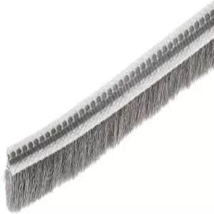 메탈릭스ITY 브러시 실 기상 스트리핑 1/4 x 5/16 16.4ft 슬라이딩 새시 도어 창문용 카드 슬롯 스트립 -