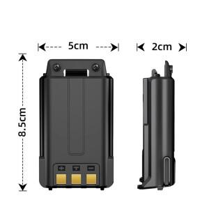Baofeng UV-5R 배터리 워키 토키 확장 리튬 이온 라디오 액세서리 용 고용량 3800mAh 두꺼운 USB-C BL-5