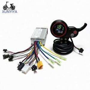 25A 24V/36V/48V 사인파 컨트롤러 350W(5핀 S877 포함) KUGOO M4 Ele-Scooter용 대시보드 통신 디스플레이