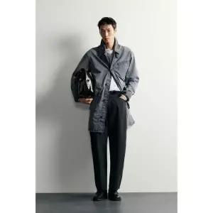 ZARA 트렌치 코트 - 워싱 블루 6786/130/428