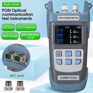 AUA-330A/AUA-330U PON 광 파워 미터 광섬유 통신 FTTX/ONT/OLT 1310/1490/1550nm  도구