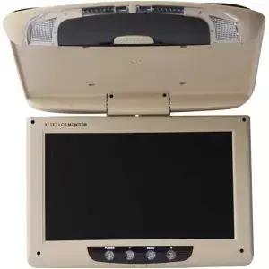 Kunfine Car Overhead Player 9 Inch Wide IPS Screen Video Roof Mount Monitor Stereo Flip Down Remote
