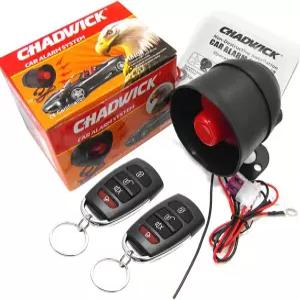 CHADWICK 차량용 경보기 사이렌 및 2개의 리모컨 포함 M810-8101 12V 경량 호환되는 두 개의 함께 설정